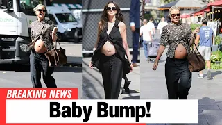 Pregnant Vogue Williams Stuns in Low-Slung Trousers and Unbuttoned Top