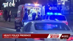 Pedestrian struck by vehicle on Highway 18