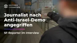 Journalist BRUTAL ATTACKIERT nach Pro-Palästina-Demo mit GRETA THUNBERG I Sachsen Fernsehen