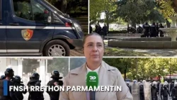 FNSH rrethon Parlamentin, autoblindat në terren, protestuesit me thirrje, tensioni rritet në shesh!