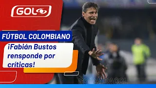 Fabián Bustos responds to criticism of Millonarios' style of play Ⓜ️