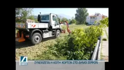 Συνεχίζεται η κοπή χόρτων στο Δήμο Σερρών
