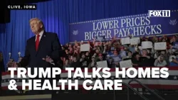 President Trump touts new health care plan and helping lower prices for single-family homes