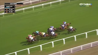 Maleses Cross 🏇 ridden by jockey Tom Marquand.. wins the third race at the Ebor Festival in York