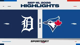 MLB Highlights | Tigers vs. Blue Jays - September 16, 2026