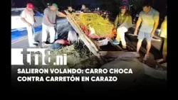 Accidente con carretón deja dos personas lesionadas en carretera de Carazo