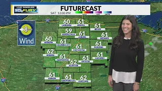 Cooler afternoon with sunny skies