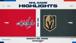 NHL Highlights | Capitals vs. Golden Knights - March 28, 2026