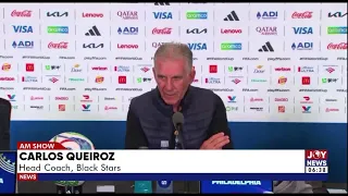 2026 World Cup: I have learnt a lot from the defeat to Croatia -Black Stars coach Queiroz |AM Sports