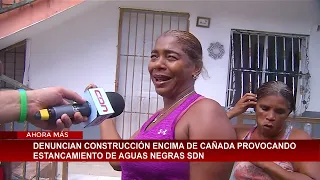 Residents report stagnant sewage caused by construction over a drainage creek