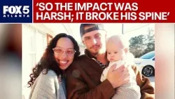 Gwinnett dad paralyzed by 60-foot falling tree limb | FOX 5 News