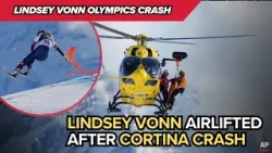 Lindsey Vonn Crashes Seconds Into Cortina Women’s Downhill | Crowd Reaction