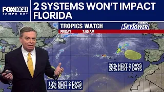 2 Atlantic tropical systems being monitored