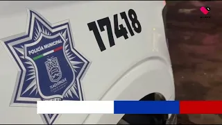 Tlaquepaque police catch a man allegedly stripping a pickup truck