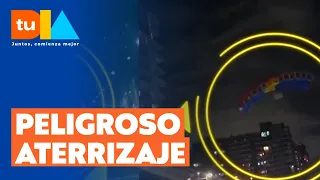 ¡Insólito! Paracaidistas saltaron desde edificio y aterrizaron en pleno Vicuña Mackenna | Tu Día