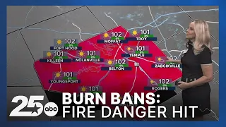 Breezy conditions, burn bans and fire danger hit Thursday's hot forecast