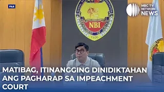 Matibag, itinangging dinidiktahan ang pagharap sa Impeachment Court