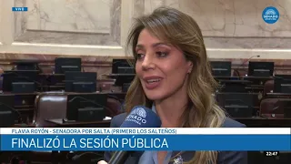 INTERVIEW WITH SENATOR FLAVIA ROYÓN - SESSION 09/26/17