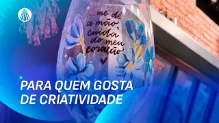 Taça Decorada com Pintura e Lettering: um VERDADEIRO luxo | Faça Você Mesmo
