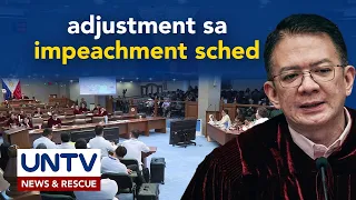 Senado, pinag-aaralan ang adjustment sa schedule ng impeachment trial
