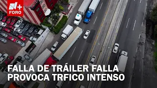 Mexico-Pachuca highway closed due to broken-down semi-truck in Ecatepec, Edomex