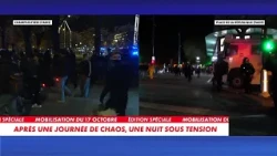 Des émeutiers reforment des groupes sur la place de la République