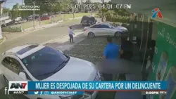 Cámaras de seguridad captan a delincuente asaltando a una anciana