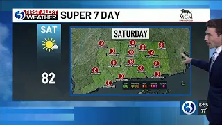 First Alert Weather Extra: Muggier Sunday, showers Monday