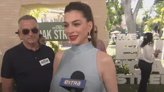 Anne Hathaway on BOND with ‘End of Oak Street’ Family & Dog Brisket (Exclusive)