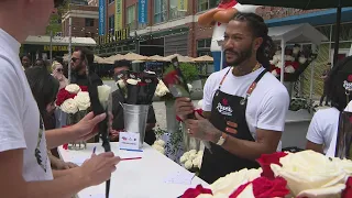 Derrick Rose celebrates NBA 2K27 cover with 2K Flower Mart at Navy Pier