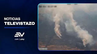 Two forest fires reported in Otavalo, Imbabura province | Televistazo | Ecuavisa