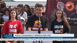 Të rinjtë e Skenderajt mblidhen në sheshin “Adem Jashari” dhe kërkojnë drejtësi për katërshen