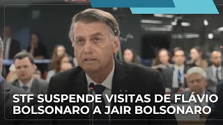 Supreme Court suspends Senator Flávio Bolsonaro's visits to former President Jair Bolsonaro for 9...