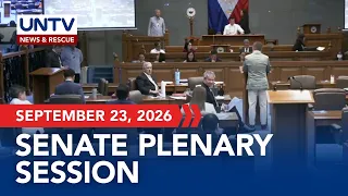 Senate Plenary Session | September 23, 2026