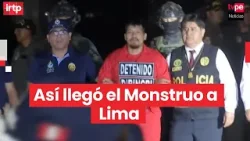 Erick Moreno, alias el Monstruo, llegó extraditado de Paraguay