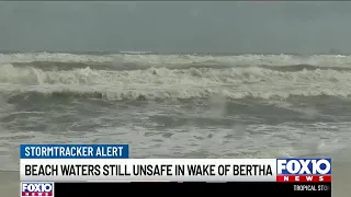 Tropical Storm Bertha closes Gulf Coast water at Fort Morgan