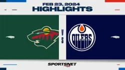 NHL Highlights | Wild vs. Oilers - February 23, 2024