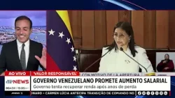 Presidente interina da Venezuela promete aumento salarial no dia 1º de maio | TEMPO REAL