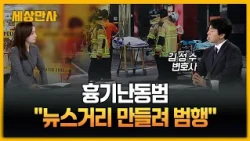 흉기난동범 "뉴스거리 만들려 범행"…시민들이 제압 [세상만사] #흉기난동사건 #인천