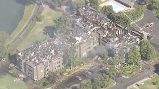 Residents displaced, firefighters injured after massive fire at condo complex