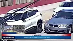 06 FEB 2026 En 13 minutos, antisociales roban 3 neumáticos a vehículo estacionado en sector Hospital
