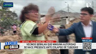 Villa María del Triunfo: vecinos reportan colapso de tuberías y piden atención