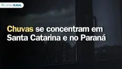 Chuvas se concentram em Santa Catarina e no Paraná | Previsão do tempo | Sul
