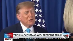 President Trump talks data centers and staying in politics with Tricia Macke