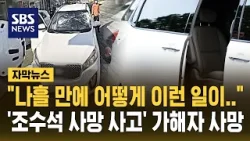 나흘 만에 또 표지석 들이 받아…'조수석 사망 사고' 가해자 사망 (자막뉴스) / SBS