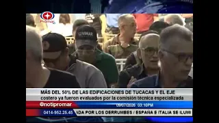 Más del 50% de edificaciones de Tucacas y el eje costero ya fueron evaluados por la comisión técnica
