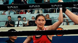Rencontrez Nazym Kyzaibay, la première femme d'Asie centrale médaillée olympique en boxe