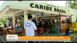 Procon de Guarujá fiscaliza o comércio nas barracas de praia - 15/1/26