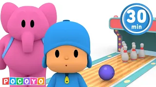 🎳 Can Pocoyo get a STRIKE? Let's Play Sports | Pocoyo English | CARTOONS