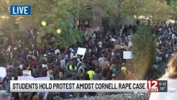 Hundreds gather at Cornell University to rally behind survivors following alleged 2024 gang rape